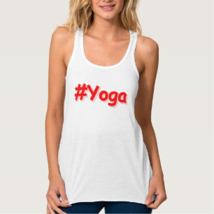 "#Yoga" Cute Design. Köp nu Linne Med Racerback