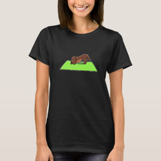 Yoga Dachshund Meditation Yoga Hund T Shirt