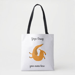 Yoga Dawg Fitness Tote Beach Bag Tygkasse