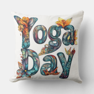 Yoga Day Decorative Pillow Kudde