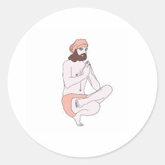 Yoga-dekal Runt Klistermärke