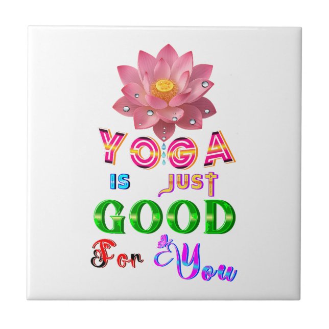 Yoga Deko är bara bra för dig Kakelplatta (Framsidan)