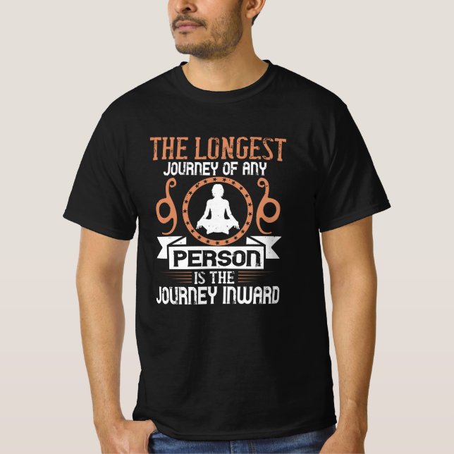 Yoga - den längsta resan är resan inåt t shirt (Framsida)