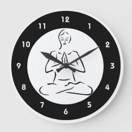 Yoga Design Wall Clock Stor Klocka