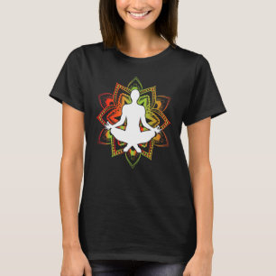 Yoga Design Yoga Hållning Pose Meditation Avslappn T Shirt