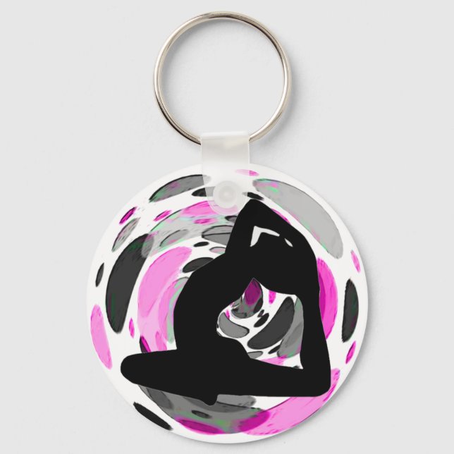 Yoga Diva Keychain Nyckelring (Framsida)