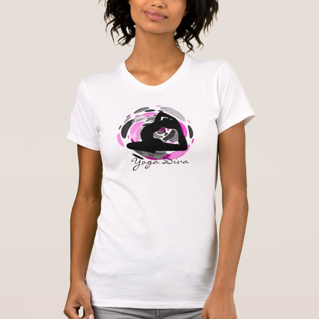 Yoga Diva - Tanktopen Yoga T-shirt (Framsida)