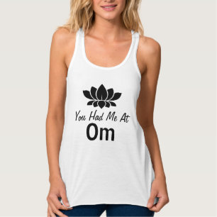 Yoga du hade mig på om Black Lotus Linne Med Racerback