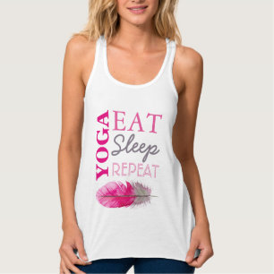 Yoga Eat Sömnläge Upprepa Tanktopet Linne Med Racerback