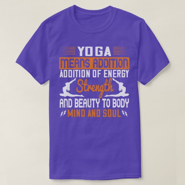 Yoga-Elak som tillsats av energi-, sjö- och strömf T Shirt (Design framsida)