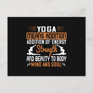 Yoga-Elak som tillsats av energi-, sjö- och strömf Vykort
