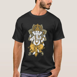 Yoga Elefant Gud Ganesh Ganesha Indisk Om Yin Yan T Shirt