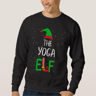 Yoga Elf-familjen matchar julpjs Funny Lång Ärmad Tröja