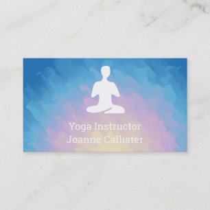 Yoga eller Pilates instruktör Visitenkort Visitkort