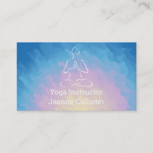Yoga eller Pilates instruktör visitkort