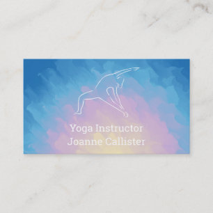 Yoga eller Pilates instruktörs visitkort