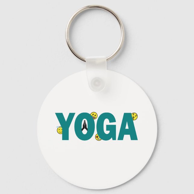 Yoga Emoji Nyckelring (Framsida)