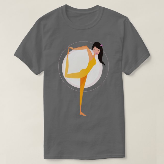 Yoga excercise Vector Illustratio T Shirt (Design framsida)