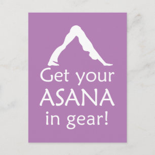 Yoga får din Asana i öronen Vykort