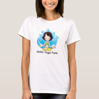 Yoga fiser kvinna grundläggande T-tröja, vit Tee Shirt