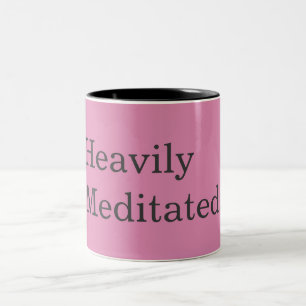 Yoga Fitness Heavily Meditated Två-Tonad Mugg