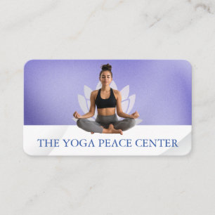 Yoga Fitness Instruktör Lotusblomma Visitkort