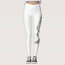 Yoga flåsar med drakemotiv leggings