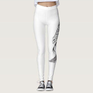 Yoga flåsar med drakemotiv leggings