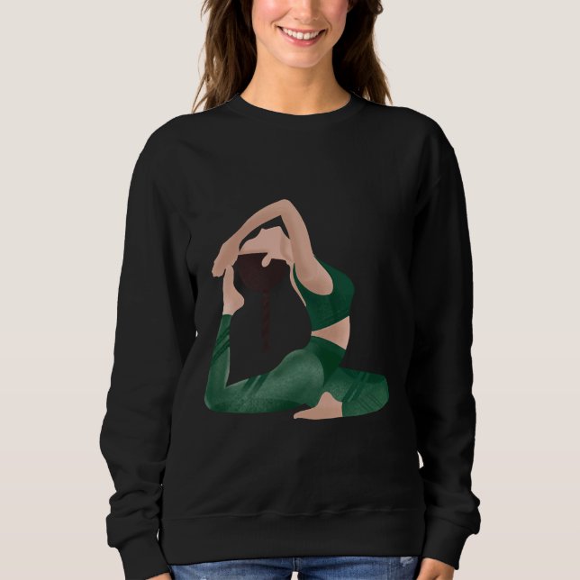 Yoga-flicka 82 t shirt (Framsida)