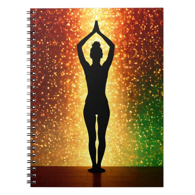 Yoga-flicka Anteckningsbok (Framsidan)