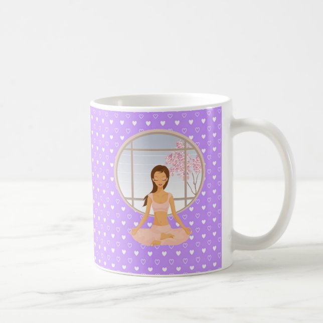 yoga flicka kaffemugg (Höger)