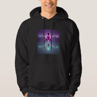 Yoga flicka Kvinna Solhälsning Meditation Chakra  Hoodie