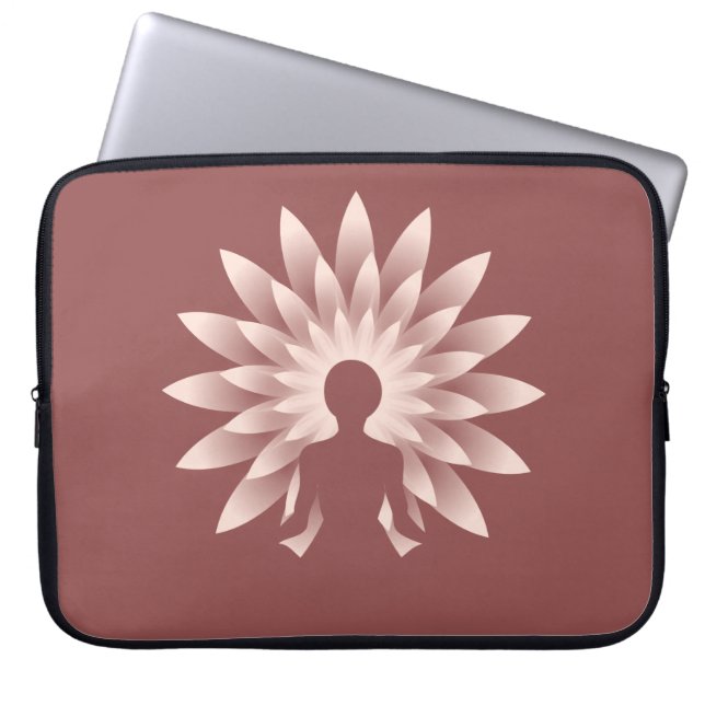 Yoga-flicka Laptop Fodral (Framsidan)