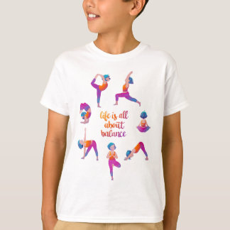 Yoga-flickans träning t shirt