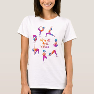 Yoga-flickans träning t shirt