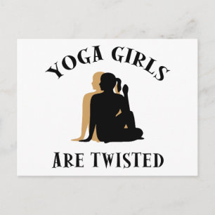 Yoga flickor är Twisted Present Vykort
