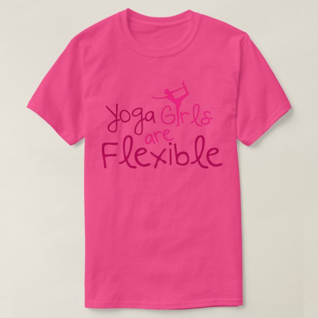 Yoga-flickorna är flexibla t shirt (Design framsida)