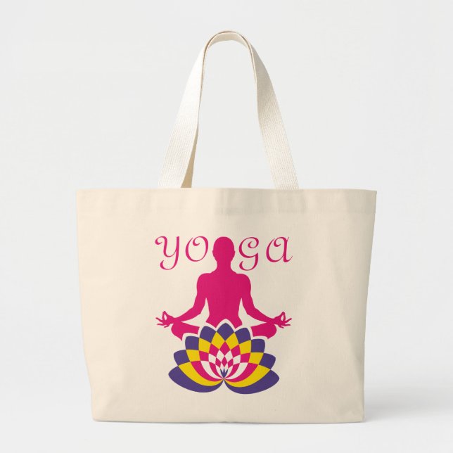 Yoga Flor de Loto Jumbo Tygkasse (Framsidan)