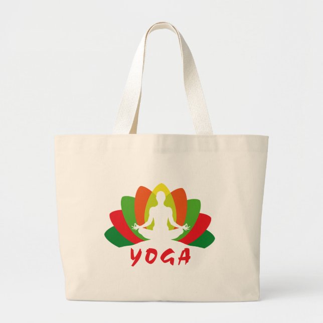 Yoga Flor de Loto Jumbo Tygkasse (Framsidan)