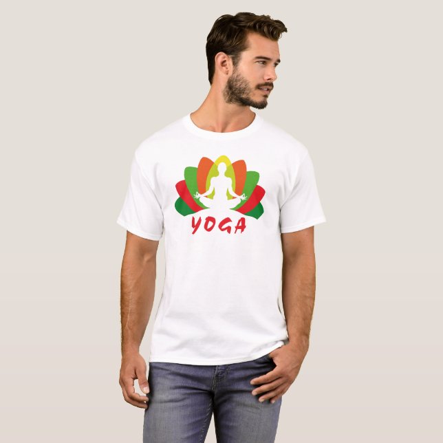 Yoga Flor de Loto T Shirt (Hel framsida)