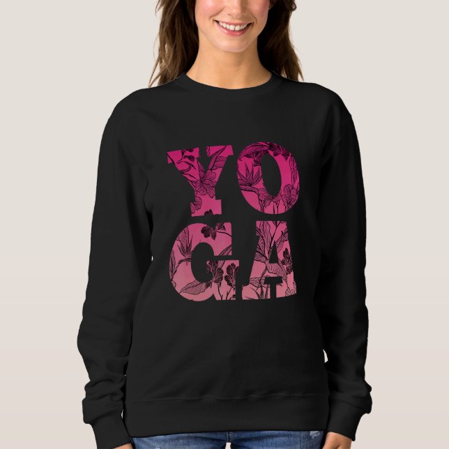 Yoga Flowers Namaste Meditation Buddhism Chakra Mo T Shirt (Framsida)