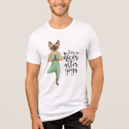 Yoga Födelsedagsfest för siamesisk Cat Lovers T Shirt