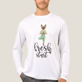 Yoga Födelsedagsfest för siamesisk Cat Lovers T Shirt