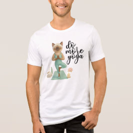 Yoga Födelsedagsfest för siamesisk Cat Lovers T Shirt