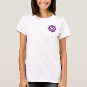 Yoga för andlighet för OM-lotusblommasymbol Tee