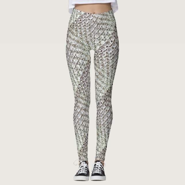 Yoga för Bling diamantRhinestones flåsar spring Leggings (Framsida)