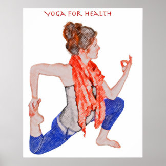 Yoga for Health på en poster