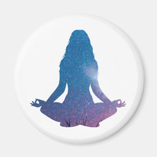 Yoga för kvinnor - Välj bakgrund färg Magnet