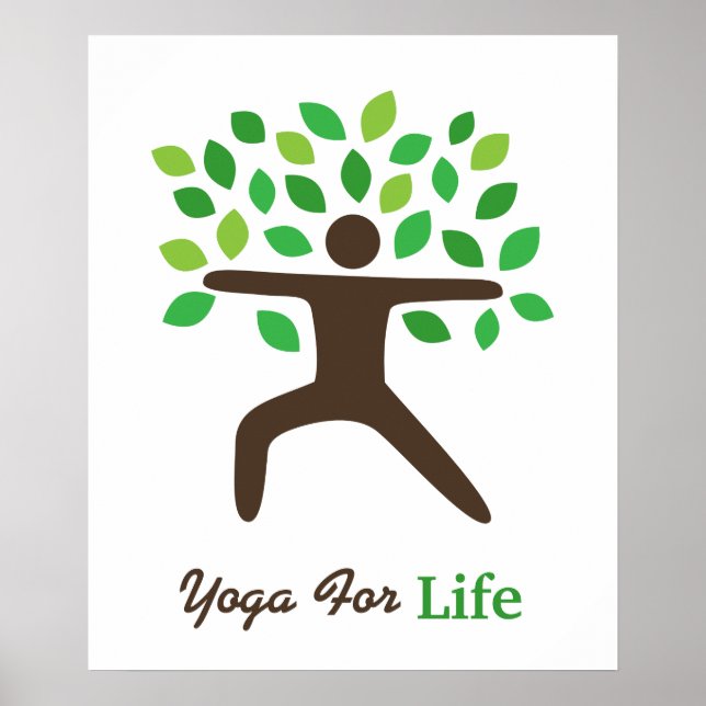 Yoga for Life, Warrior Pose, Träd Poster (Framsidan)