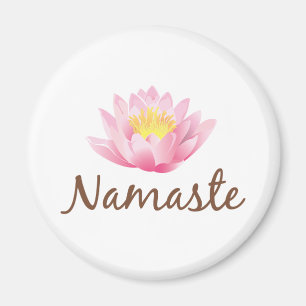 Yoga för Namaste lotusblommablomma Magnet